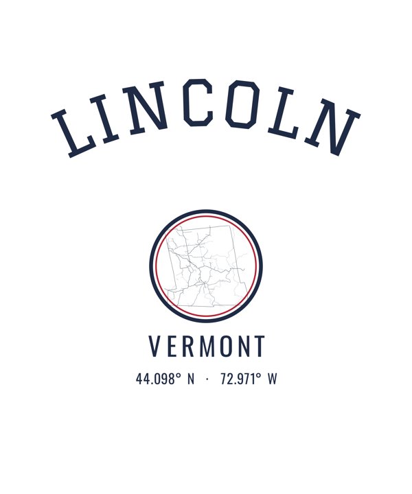 Lincoln Hometown Ornament artwork detail
