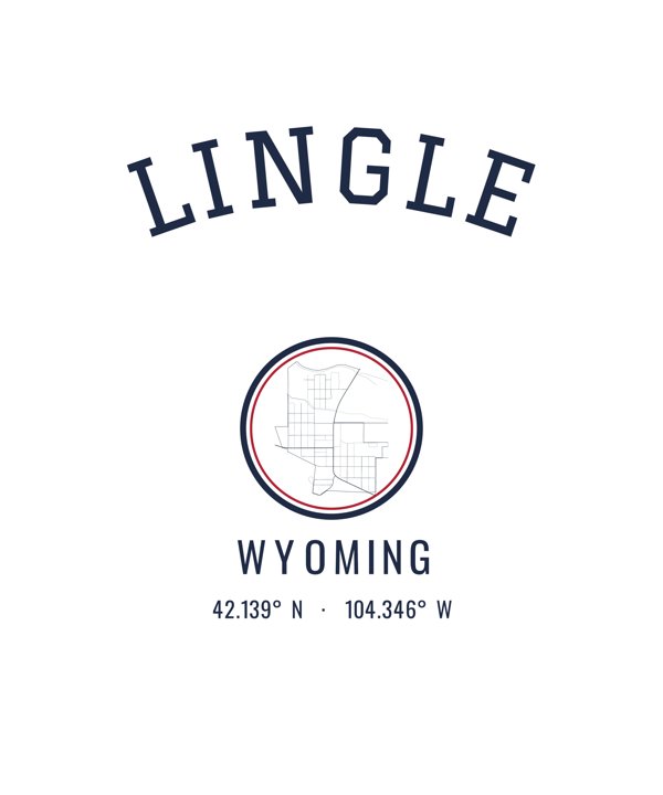 Lingle Hometown Ornament artwork detail