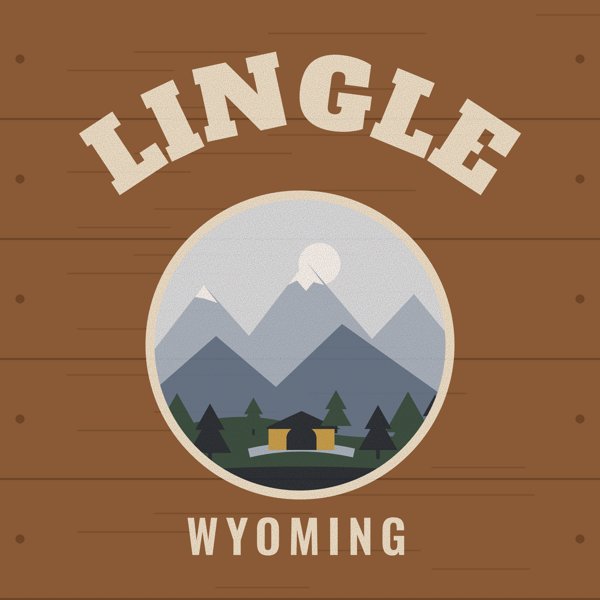 Lingle Hometown Wood Sign artwork detail