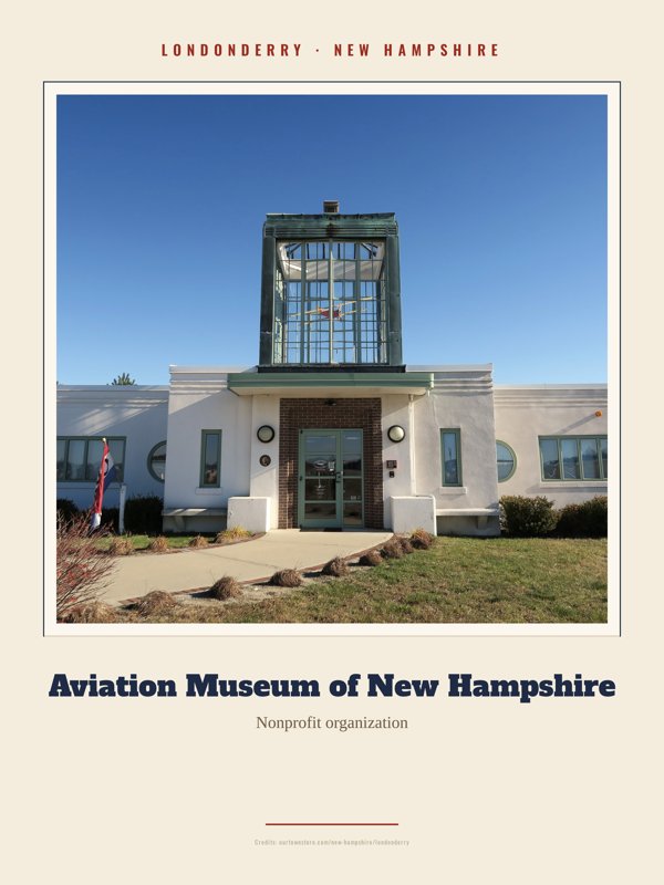Londonderry Aviation Museum of New Hampshire Landmark Print artwork detail
