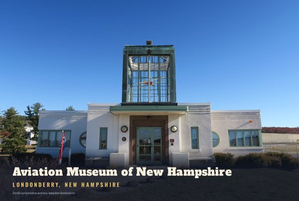 Londonderry Aviation Museum of New Hampshire Postcard artwork detail