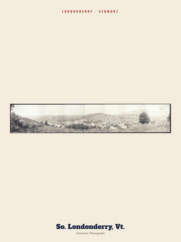 Londonderry So. Londonderry, Vt. Archive Print artwork detail