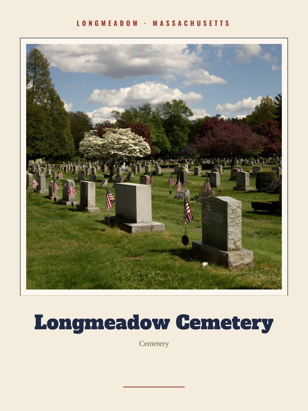 Longmeadow Longmeadow Cemetery Landmark Print artwork detail