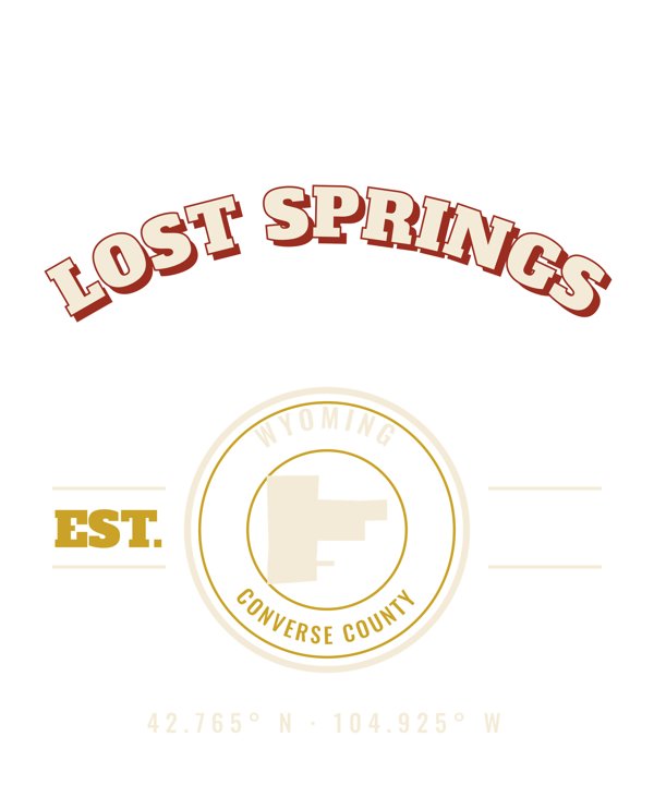 Lost Springs Est. Tee artwork detail