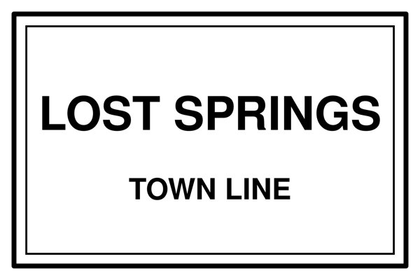 Lost Springs Cork Coaster artwork detail