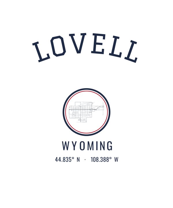Lovell Hometown Ornament artwork detail