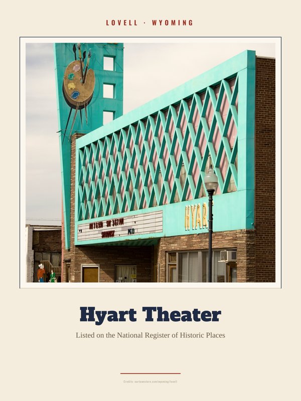 Lovell Hyart Theater Landmark Print artwork detail
