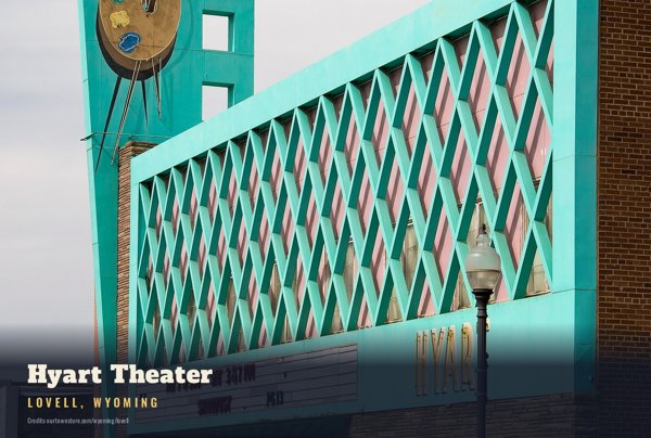 Lovell Hyart Theater Postcard artwork detail