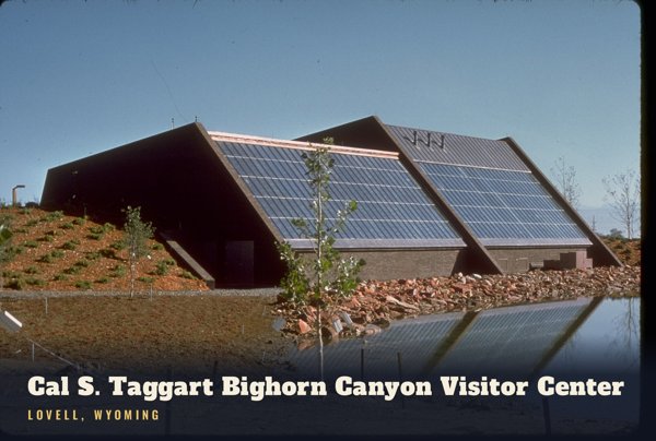 Lovell Cal S. Taggart Bighorn Canyon Visitor Center Postcard artwork detail