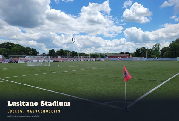 Ludlow Lusitano Stadium Postcard artwork detail