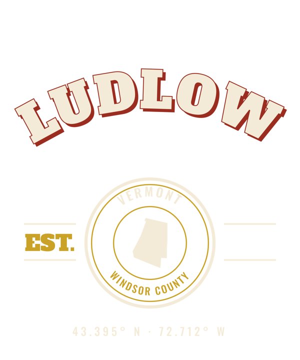 Ludlow Est. Tee artwork detail