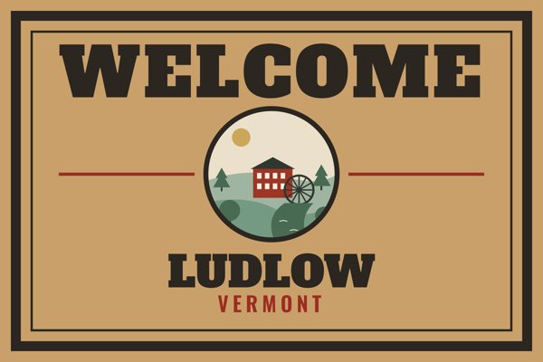 Ludlow Welcome Doormat artwork detail