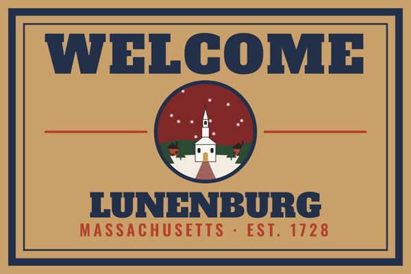 Lunenburg Welcome Doormat artwork detail