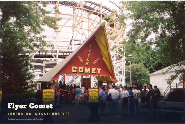 Lunenburg Flyer Comet Postcard artwork detail