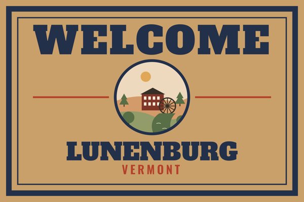 Lunenburg Welcome Doormat artwork detail