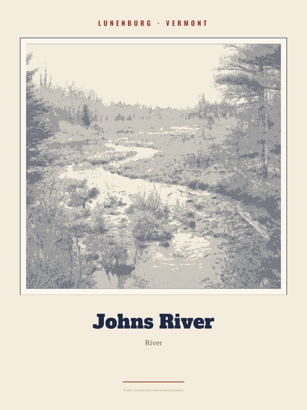 Lunenburg Johns River Landmark Print artwork detail