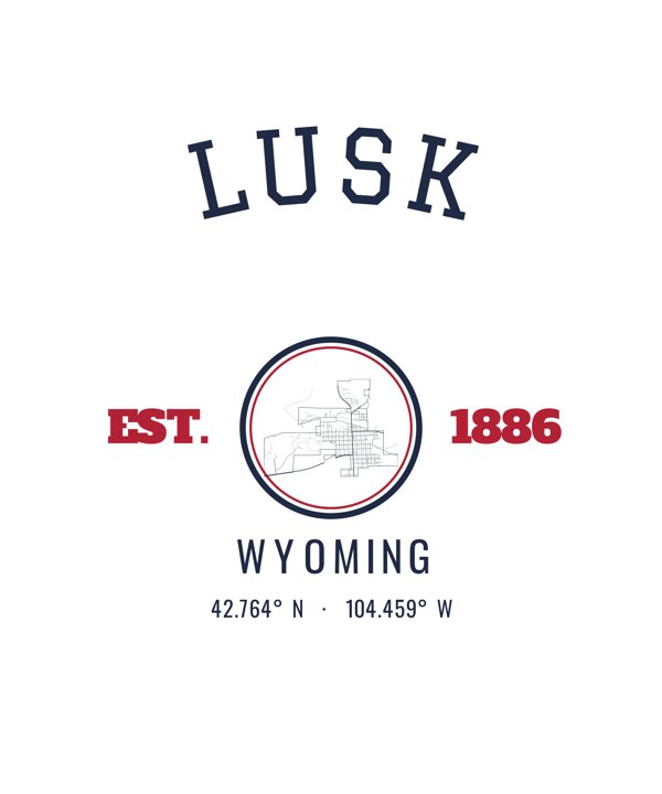 Lusk Hometown Ornament artwork detail