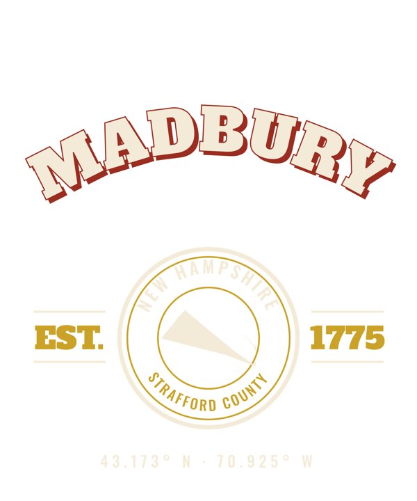 Madbury Est. Tee artwork detail