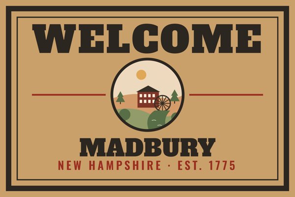 Madbury Welcome Doormat artwork detail