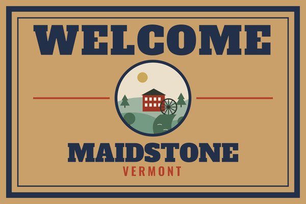 Maidstone Welcome Doormat artwork detail