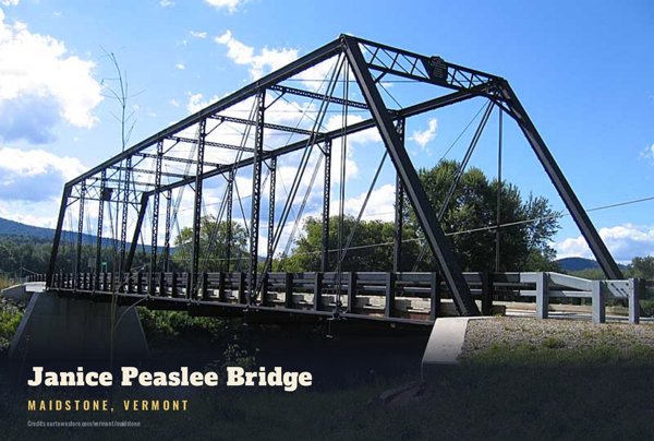 Maidstone Janice Peaslee Bridge Postcard artwork detail