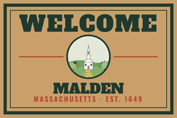 Malden Welcome Doormat artwork detail