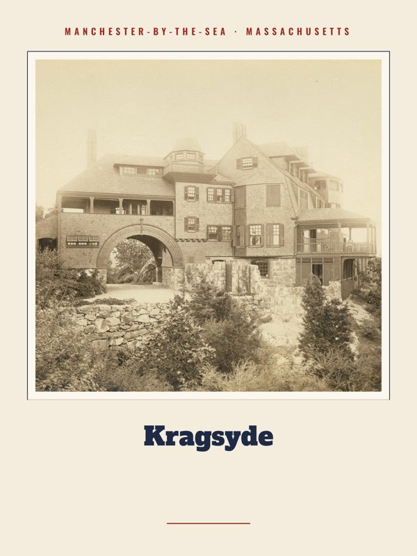 Manchester-by-the-Sea Kragsyde Landmark Print artwork detail