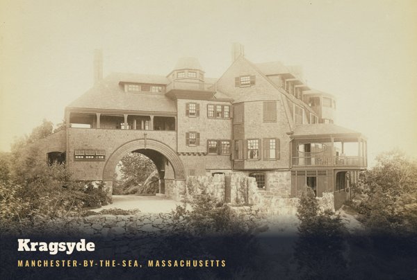 Manchester-by-the-Sea Kragsyde Postcard artwork detail