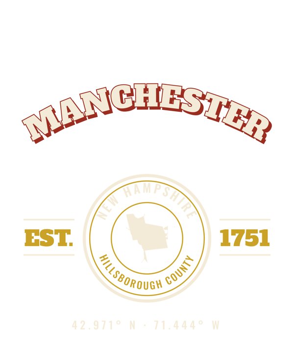 Manchester Est. Tee artwork detail