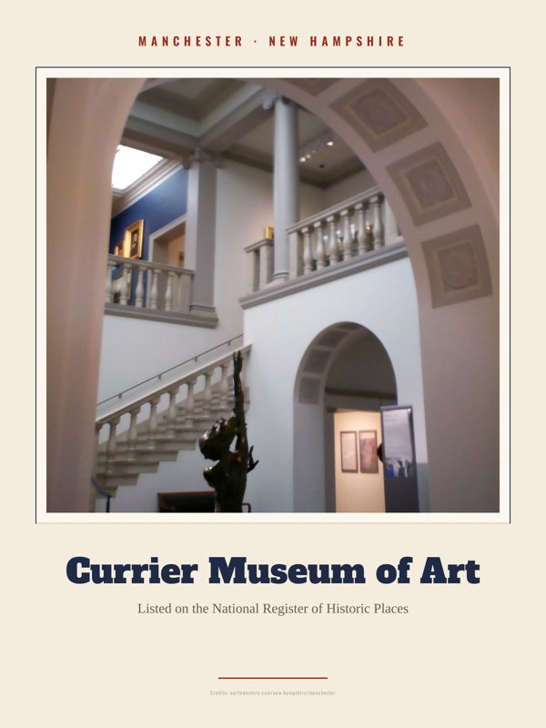 Manchester Currier Museum of Art Landmark Print artwork detail