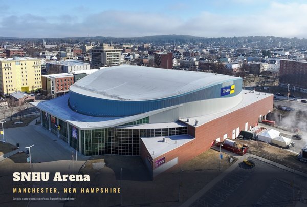 Manchester SNHU Arena Postcard artwork detail