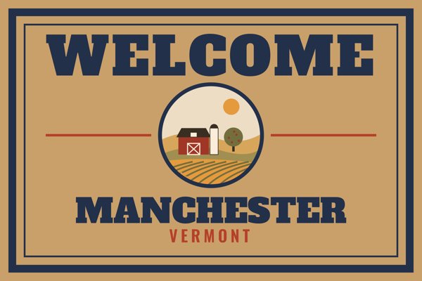 Manchester Welcome Doormat artwork detail