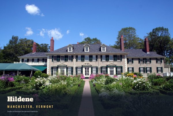 Manchester Hildene Postcard artwork detail