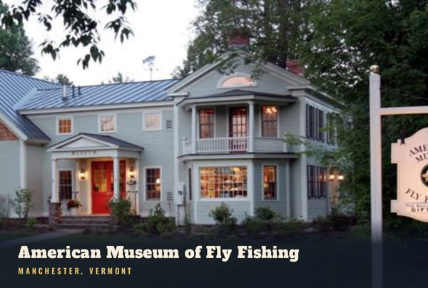 Manchester American Museum of Fly Fishing Postcard artwork detail