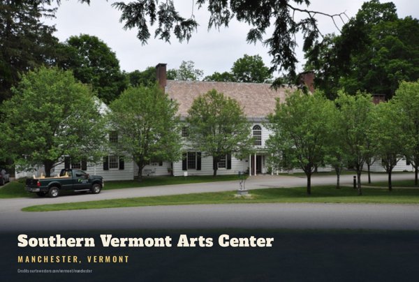 Manchester Southern Vermont Arts Center Postcard artwork detail