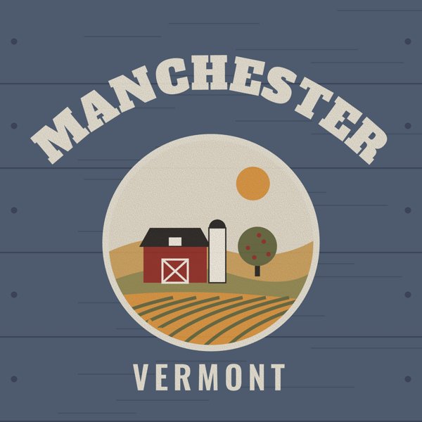 Manchester Hometown Wood Sign artwork detail