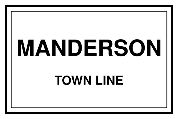 Manderson Cork Coaster artwork detail