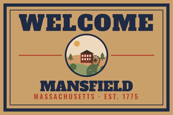 Mansfield Welcome Doormat artwork detail