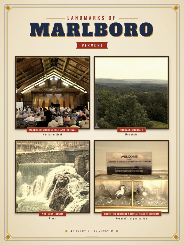 Marlboro Landmarks Photo Poster artwork detail