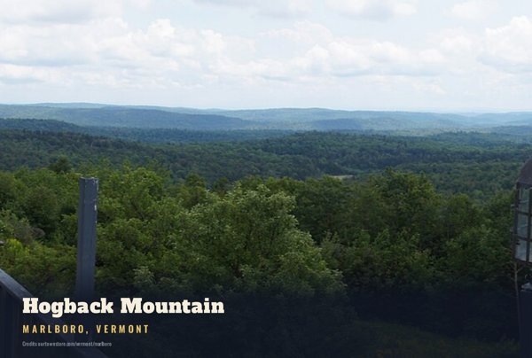 Marlboro Hogback Mountain Postcard artwork detail