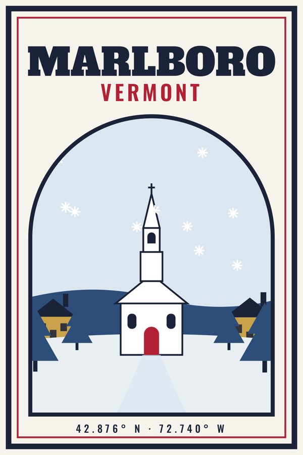 Marlboro Garden Flag artwork detail
