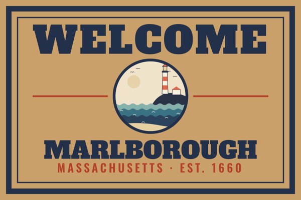 Marlborough Welcome Doormat artwork detail