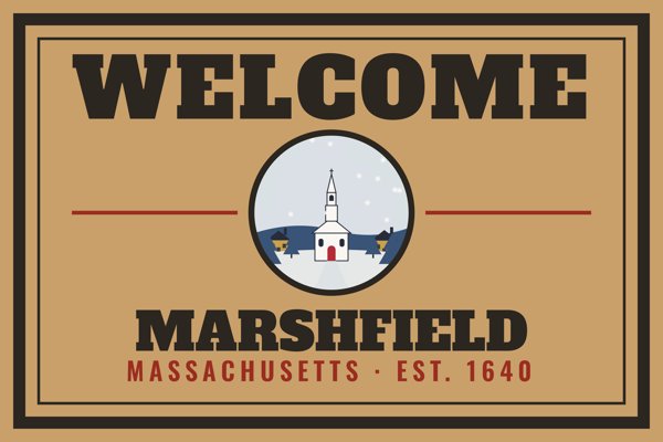 Marshfield Welcome Doormat artwork detail