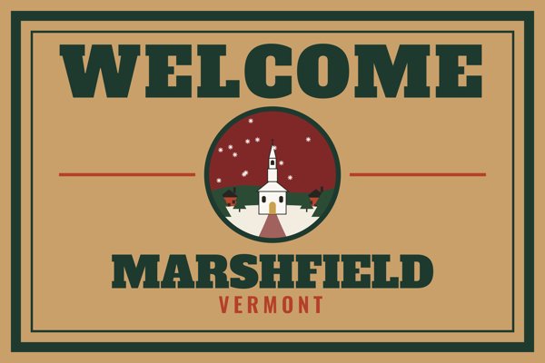 Marshfield Welcome Doormat artwork detail