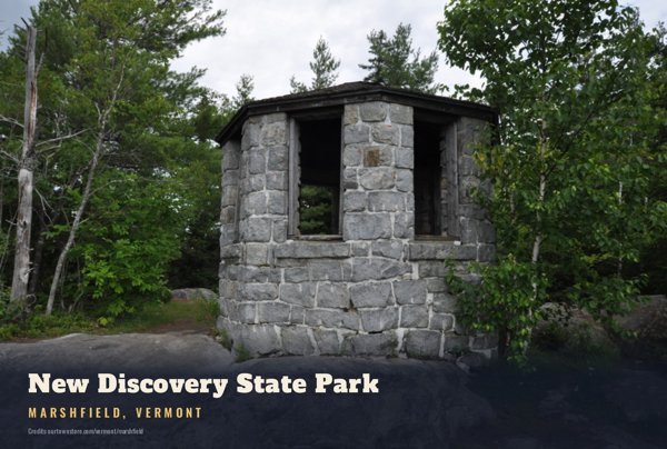 Marshfield New Discovery State Park Postcard artwork detail