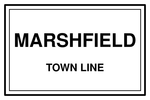Marshfield Town Line Mug artwork detail