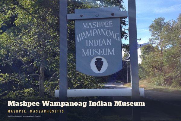 Mashpee Mashpee Wampanoag Indian Museum Postcard artwork detail