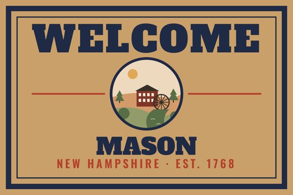 Mason Welcome Doormat artwork detail