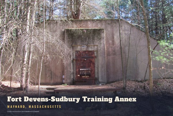 Maynard Fort Devens-Sudbury Training Annex Postcard artwork detail