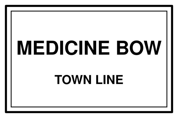 Medicine Bow Cork Coaster artwork detail